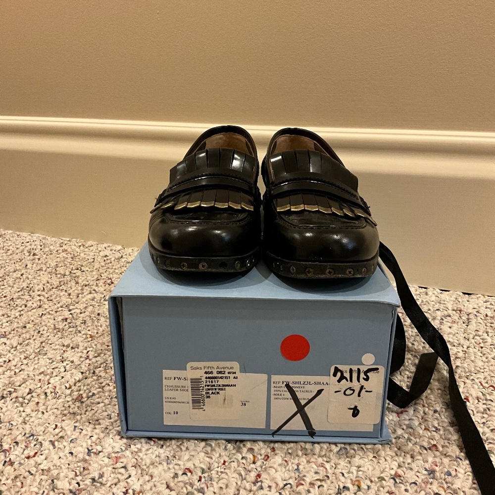 Lanvin Black Leather Loafers - Picture 4 of 6